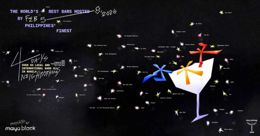 Philippine Cocktail Week Unveils Largest Global Bar Lineup Ever Hosted