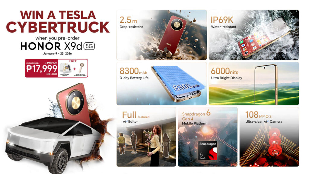 Win a Tesla Cybertruck HONOR X9d