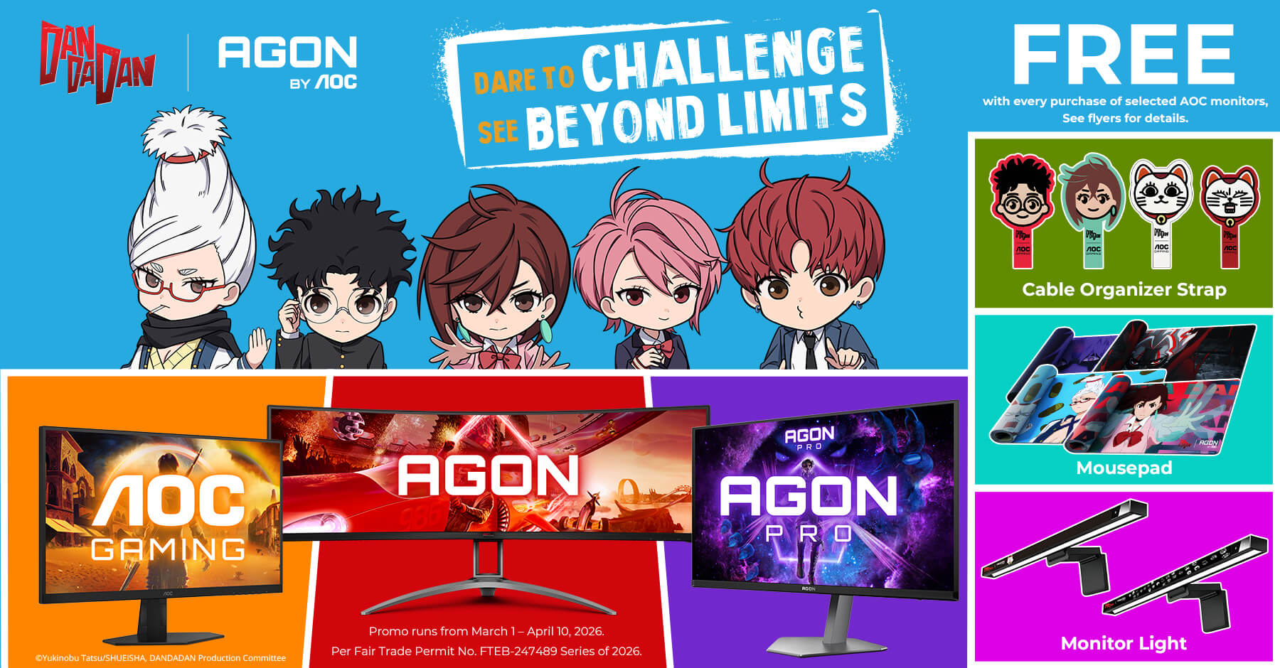 AGON by AOC Announces Collaboration with DAN DA DAN
