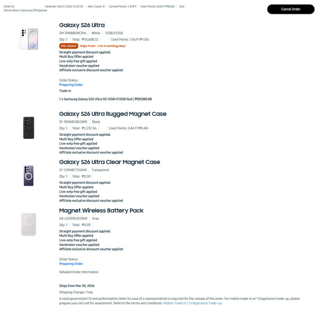 Galaxy S26 Ultra Pre-Order Deal