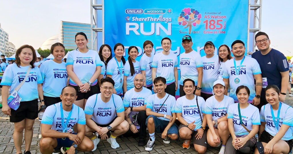 Leaders from Watsons and Unilab unite at the Share the Alaga Run