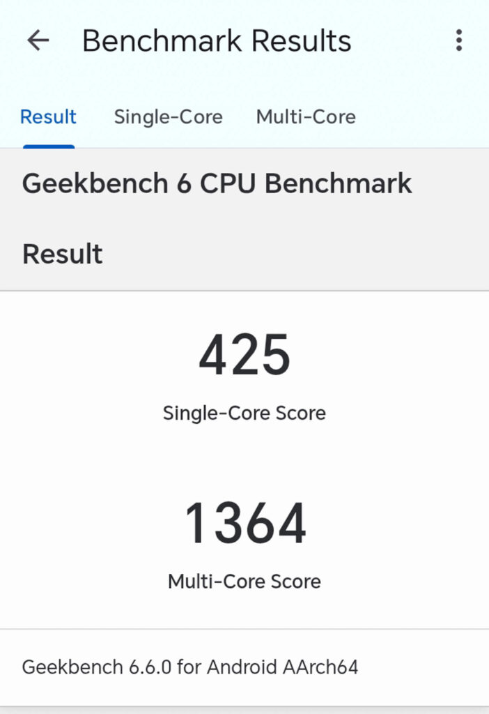 HONOR X5c Plus - Geekbench scores