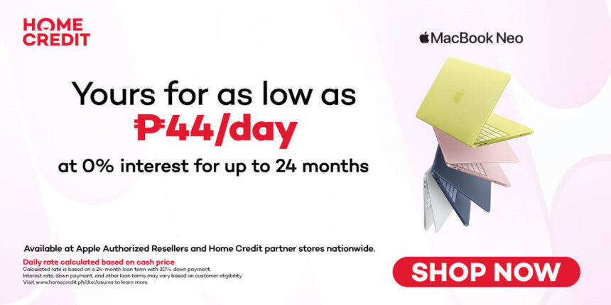 Home Credit Philippines Makes MacBook Neo More Accessible with Flexible Installment Offers