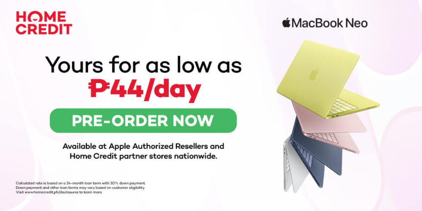 Home Credit Philippines Makes MacBook Neo More Accessible