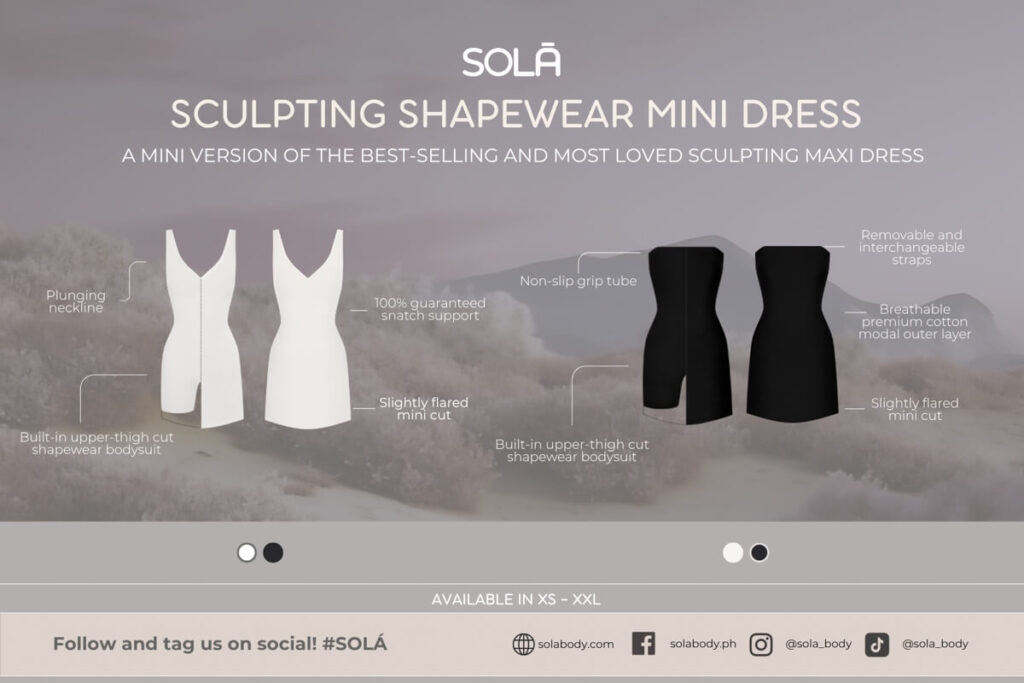 SOLÁ Launches Sculpting Shapewear Mini Dress