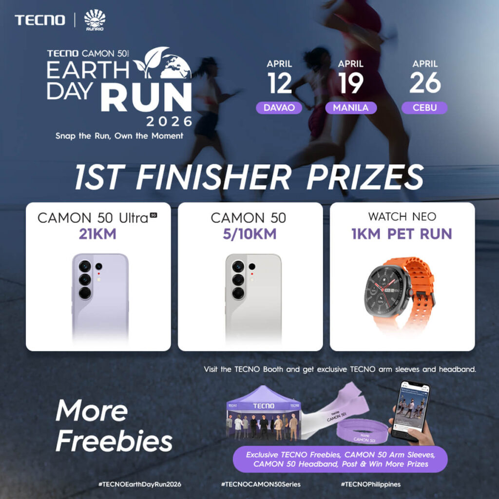 TECNO CAMON 50 Series Powers RUNRIO Earth Day Run 2026 in Davao