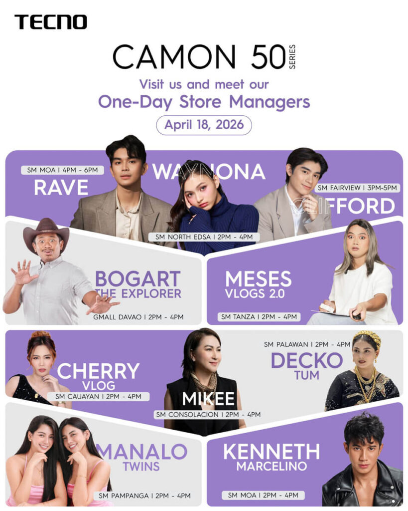 TECNO CAMON 50 Series kol store manager