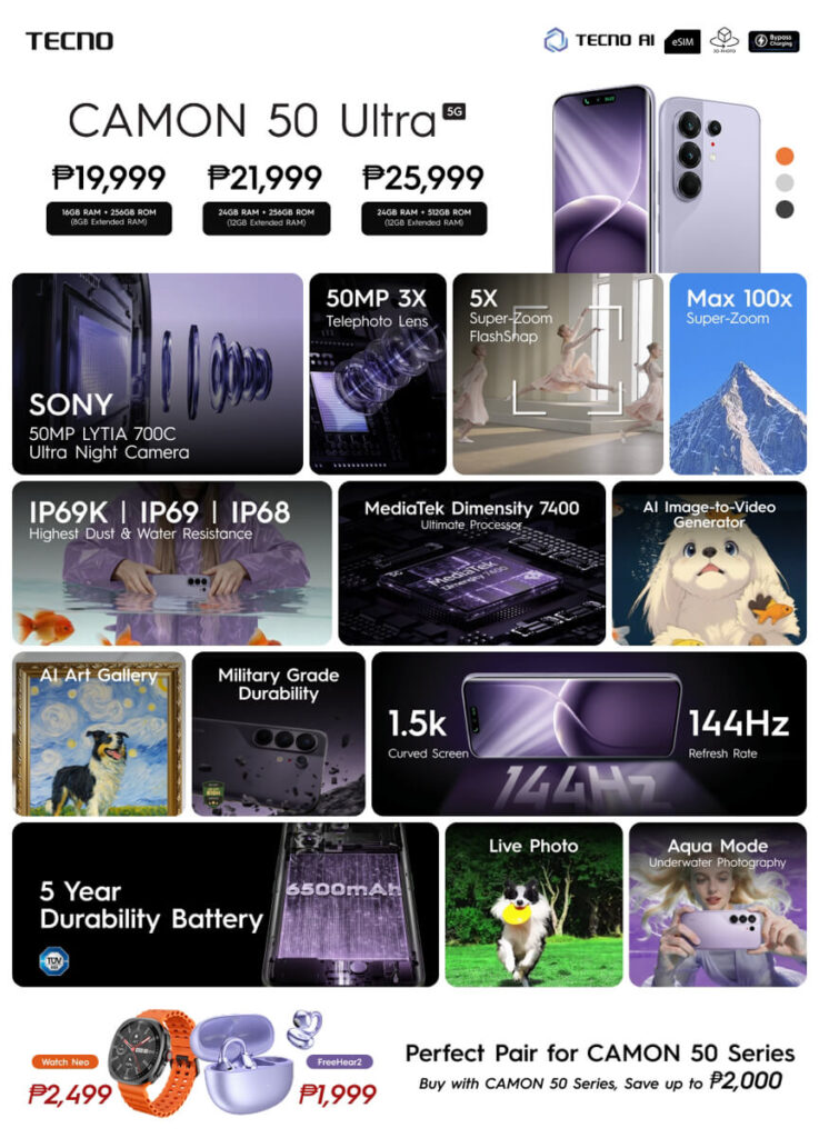 TECNO Officially Launches CAMON 50 Series