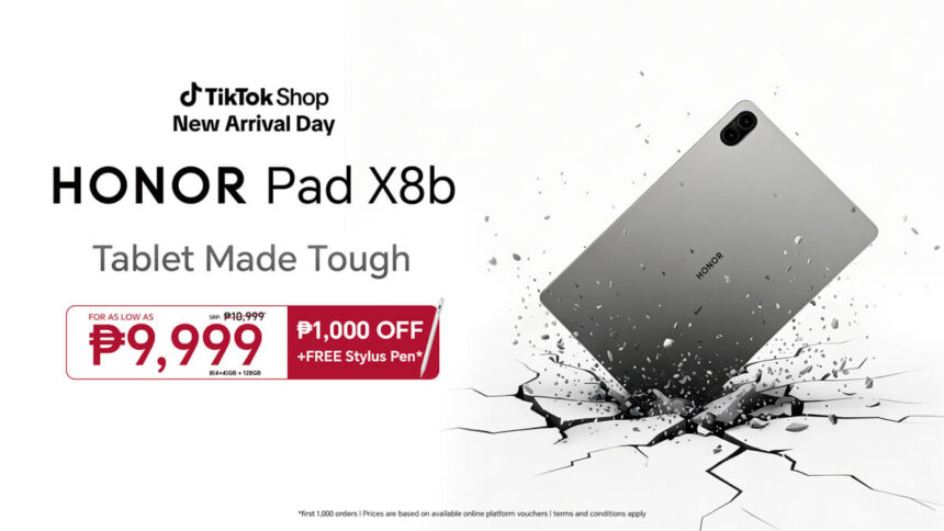 Tablet Made Tough HONOR Pad X8b with 11-inch Display and Massive Battery