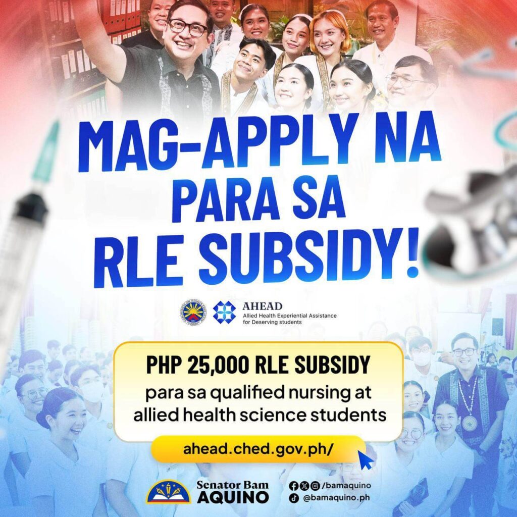 Bam Aquino Helps Launch CHED AHEAD Grant for Nursing and Allied Health Students