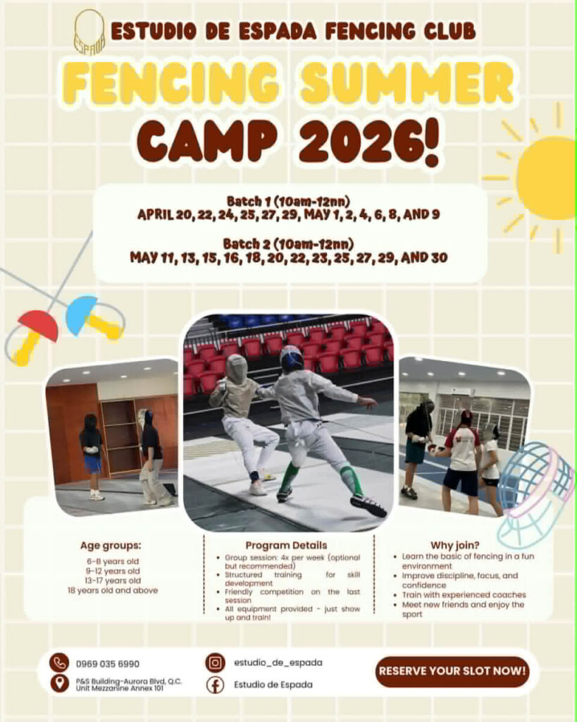 Estudio de Espada Fencing Club Opens Fencing Summer Camp 2026