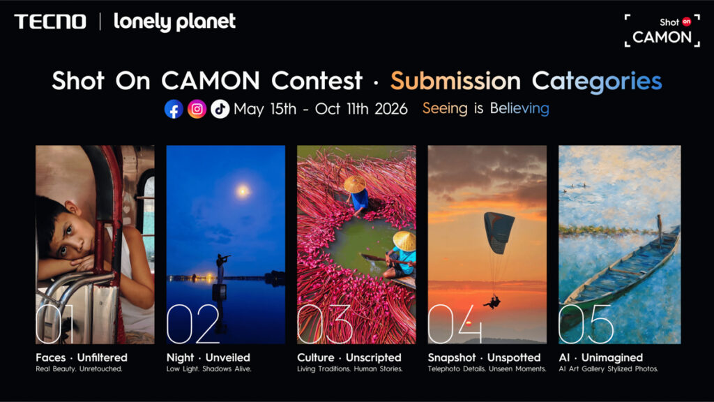 TECNO and Lonely Planet Launch Shot On CAMON Contest 2026