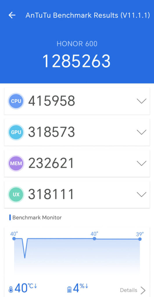 Honor 600 5G review - AnTuTu Benchmark