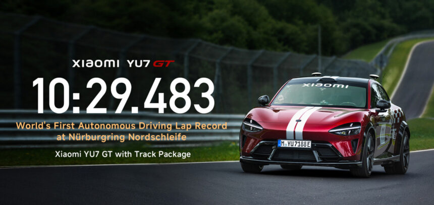 Xiaomi YU7 GT Achieves World-First Autonomous Driving Lap