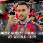 HONOR Robot Phone Makes Surprise Appearance During Spain's World Cup Celebration