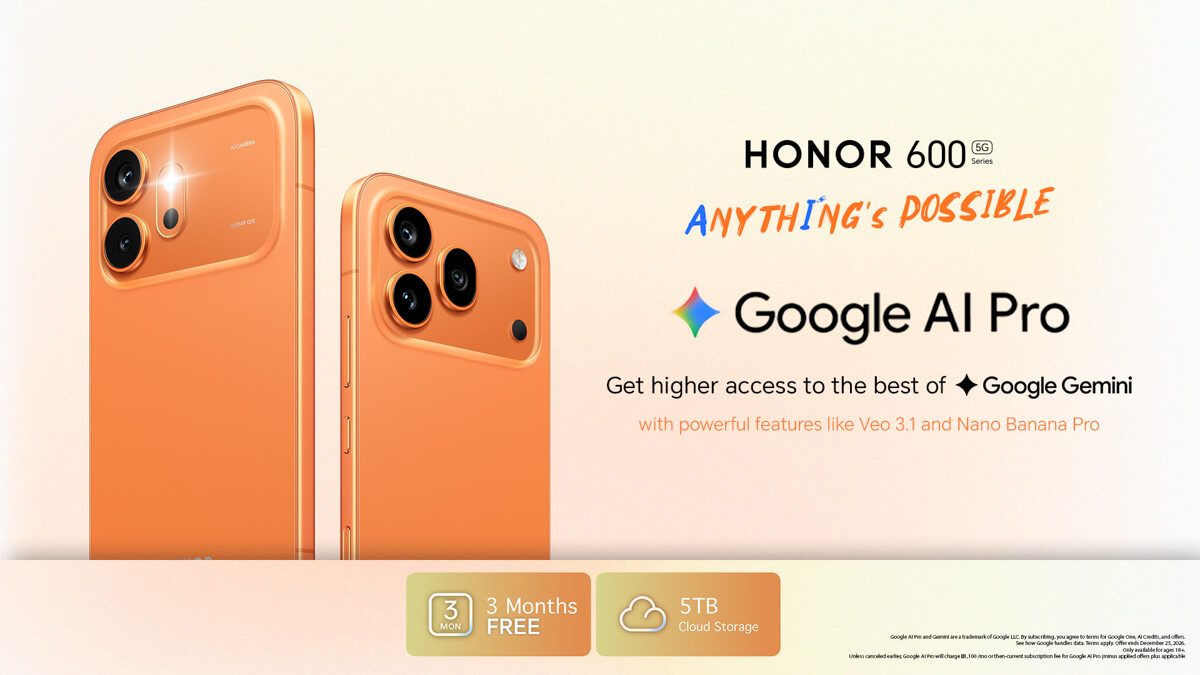 HONOR and Google Gemini Bring Next-Generation AI to More Filipinos with the New HONOR 600 Series