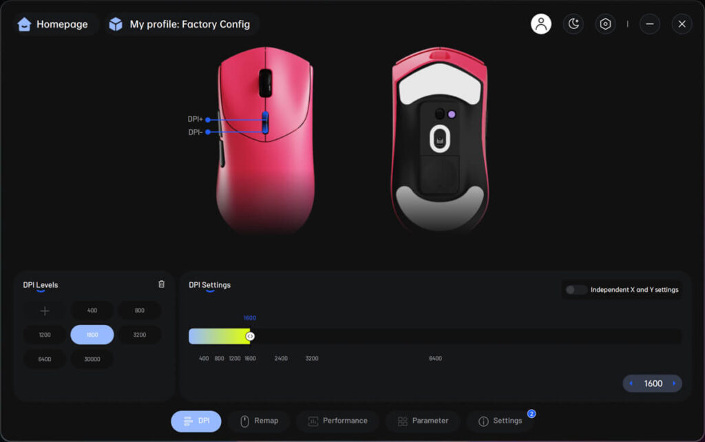 Rapoo VT7 Max Review - RAPOO A Hub software DPI