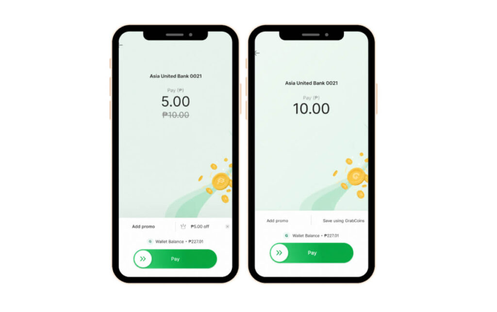 GrabCoins when paying via GrabPay QR