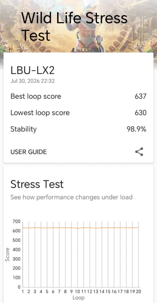 HONOR X6e - 3DMark benchmark results