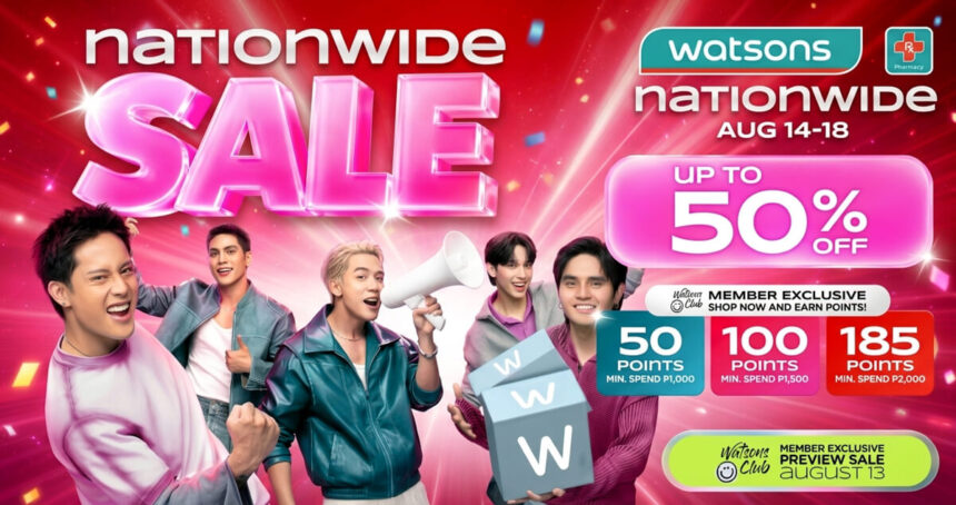 Watsons August Nationwide Sale