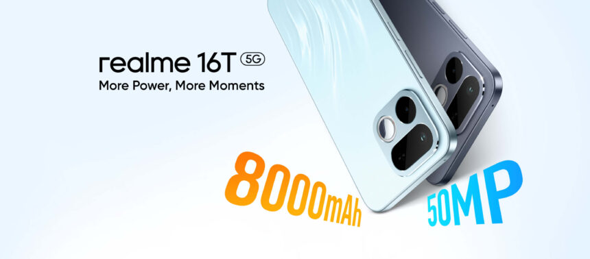 realme 16T Teased With 8000mAh Titan Battery and 7-Year Battery Health Guarantee