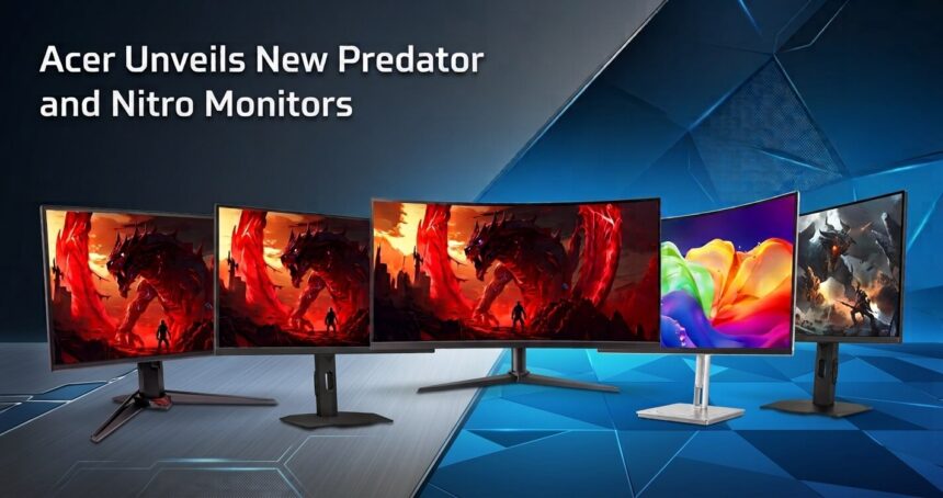 Acer Unveils New Predator Nitro and ProDesigner Monitors for Gaming and Creators