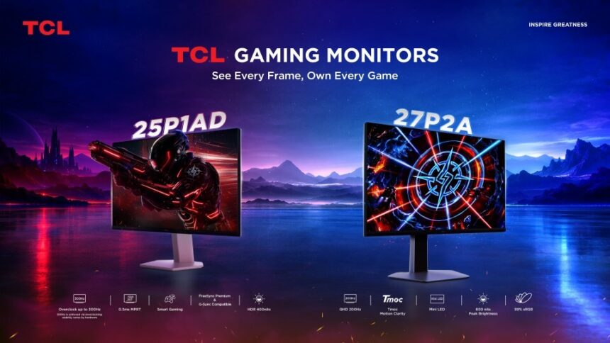 TCL Philippines Expands Gaming Monitor Lineup With 27P2A and 25P1AD
