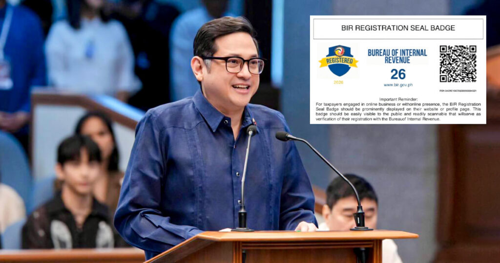 Bam Aquino Urges BIR to Delay Registration Seal Badge Requirement for ...