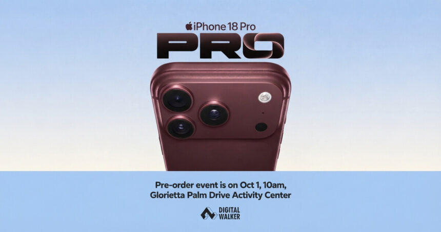 Digital Walker iPhone 18 Pre-Order Event Offers