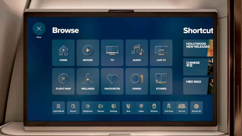 Singapore Airlines KrisWorld