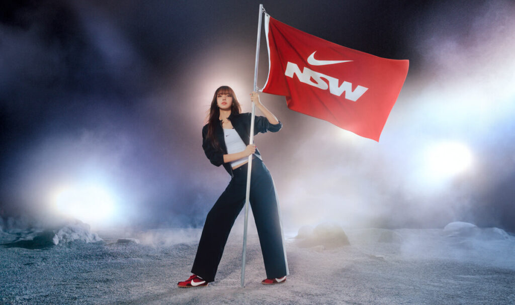 LISA Stars in Nike Sportswear Moon Shoe Campaign