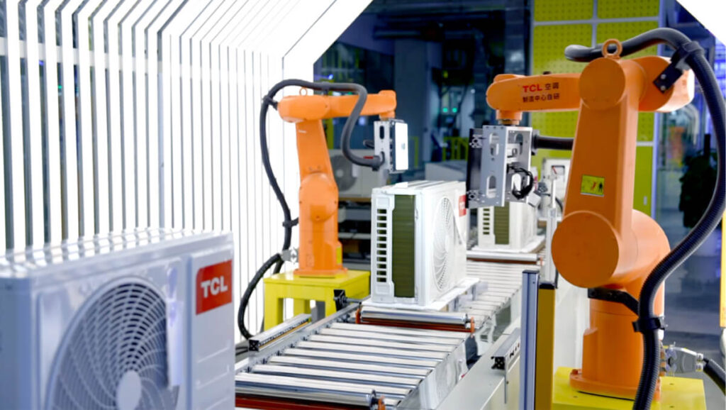 TCL Air Conditioner Showcases Smart Blue Wing AI Technology