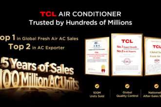 TCL Air Conditioner Showcases Smart Blue Wing AI Technology