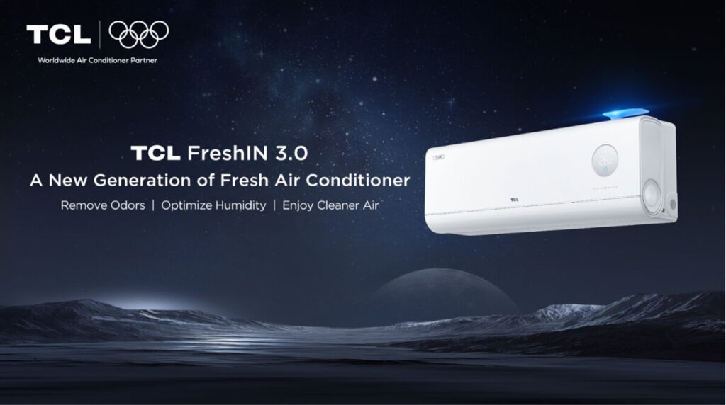 TCL Air Conditioner Showcases Smart Blue Wing AI Technology